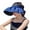 Blue, variant on Women Sun Hat Solid Color UV Protection Sunshade Sunscreen Empty Top Beach Hat Outdoor Supply