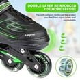 thumbnail image 3 of KAQINU Adjustable Inline Skates, Outdoor Inline Skates with Full Illuminating Wheels for Kids and Adults, Women, Girls and Boys, 3 of 7