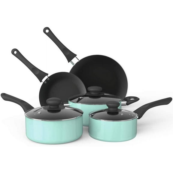 Aluminum Alloy Non-Stick Cookware Set, Pots and Pans - 8-Piece Set