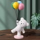 thumbnail image 3 of Figura de oso polar con globo, adorno de resina, escultura para TV, soporte de oficina oso globo, 3 of 9