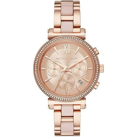 Michael Kors MK6598 Women's Ritz Chronograph Rose Gold-Tone Stainless Steel Watch