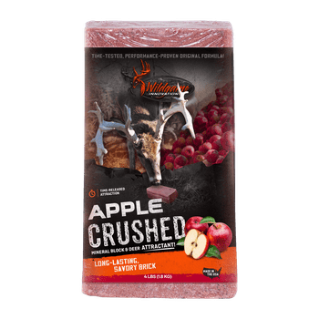 Wildgame Innovations Apple Crushed Deer Attractant Salt Block, 4 lbs