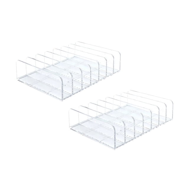 2 Piezas Paleta de Sombras de Ojos AcríLicas Organizador de Maquillaje, Almacenamiento de CosméTicos de 7 Celdas, Organizador de Almacenamiento de Accesorios para CosméTicos