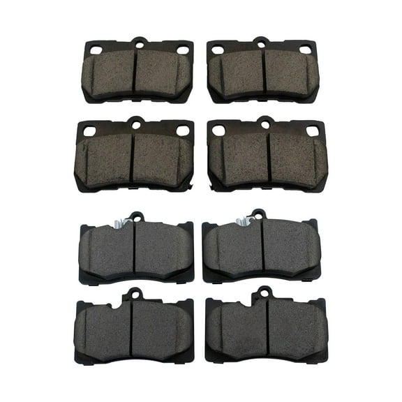 TRQ Front & Rear Ceramic Disc Brake Pad Kit Set for Lexus GS LS New BFA19923