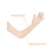 thumbnail image 4 of Guantes largos de mujer para exteriores, suaves, bloqueadores de sol, mangas sin dedos, rosa, 4 of 5