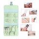 thumbnail image 3 of Juego de manicura de 16 piezas, cortaúñas, de aseo, limas de uñas para viajes Verde Yuyangstore Cortauñas, 3 of 7