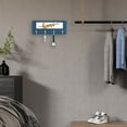 thumbnail image 4 of Wood Key Hook Holder Wall Hanging Organizer，Rustic Wall-Mounted Key Holder for Keychain Retro Wall Hanging Key Organizer Rack, 4 of 10