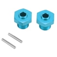 thumbnail image 1 of 2 acopladores hexagonales de aluminio para ruedas RC de repuesto de 17 mm para coche RC ARRMA 1/8 (azul), 1 of 14