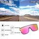thumbnail image 5 of Gafas de sol FEISEDY B2996 UV400 con lente espejada de 62 mm, 5 of 8