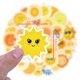 thumbnail image 3 of Pegatinas Sunshine Sun Smiley de vinilo impermeables, 60 unidades, 3 of 5