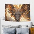 thumbnail image 5 of Xecao Golden Horned White Dragon Print Tapestry, Wall Hanging Room Funny Decor, Backdrop Room Decor for Bedroom Living Room dormitory, 5 of 8