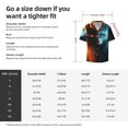thumbnail image 5 of Fuzoiu Red And Blue Fire Cat Print Men's Casual Short,Men's Short Sleeve Shirt,Mens Casual Button Down Shirts,Cuban Collar Summer Shirt for Beach, Vacation, and Outdoor Activities-4X-Large, 5 of 5