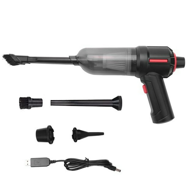 Compressed Air Duster & Mini Vacuum Keyboard Cleaner 3In1, Portable