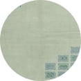 thumbnail image 1 of Ahgly Company Tapis Rond Abstrait Vert pour Intérieur, 5 Pieds Rond, 1 of 6