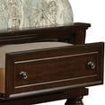 thumbnail image 2 of Benjara 2 Drawer California King Bed with Panel Sleigh Headboard, Cherry Brown, 2 of 3