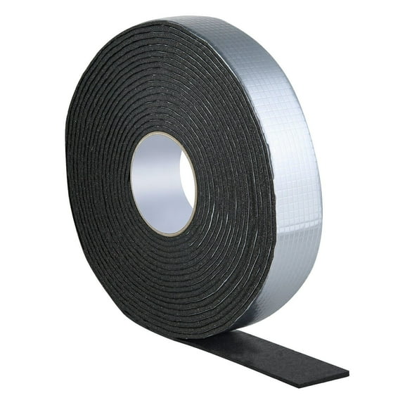 Pipe Insulation Wrap 32.8FT x 2" - Self-Adhesive Foam with Aluminum Foil Layer for HVAC & Plumbing