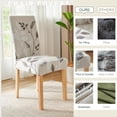 thumbnail image 5 of Chair Covers for Dining Room 6 Pack, Stretch Dining Chair Cover, Washable Spandex Kitchen Parsons Chair Slipcovers, Blue Chair Covers for Home or Party, 5 of 6