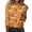 Orange,#097, variant on Halloween Shirts Women Plus Size Funny 3/4 Sleeve Pullover Spooky Halloween Ghost Pumpkin Printed T Shirts Horror Crew Neck Tops Three Quarter Length Blouse,3XL