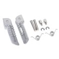 thumbnail image 3 of 1 par de estribos delanteros reposapiés mini pedales aptos para motocicletas Suzuki GSXR600 GSXR750 01-08 GSXR1000 01-07 (plateado) Macarena Pie del reposapiés delantero de la motocicleta, 3 of 8