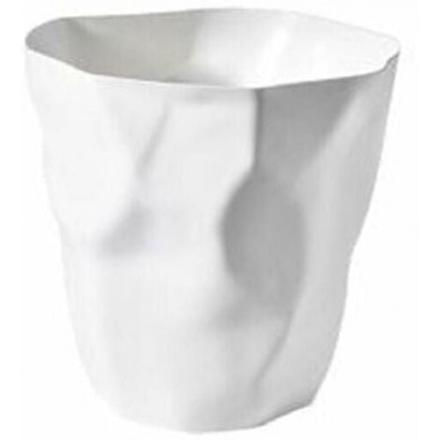 Compact Size Space-Saving, Modern Contemporary Aesthetic, Trash Can with Creative Irregular Design for Bathrooms, Kitchens, 27*16*26Cm