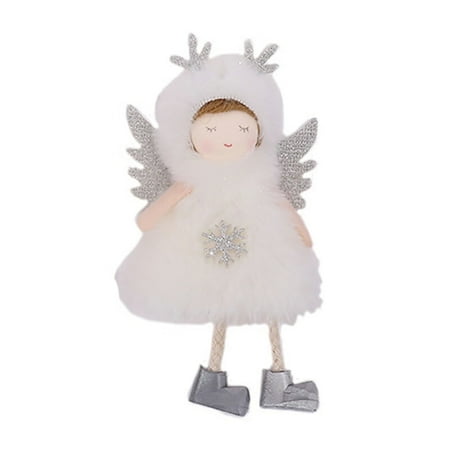 

SHANGFAJ Angel Pendant Antler Angel Pendant Fabric Gift Xmas Fluffy Angel Doll Decoration Pendant Holiday Decor