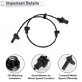 thumbnail image 4 of Unique Bargains Front Left ABS Wheel Speed Senor for Honda Fit City 1.5L 2015-2019 ABS Sensor Anti-lock Braking System Sensor No.57455T5A013 1 Pcs, 4 of 7