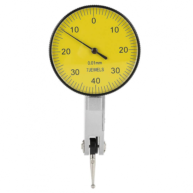 Indicador de prueba de cuadrante, kit de herramientas de medidor de indicador de prueba de cuadrante de palanca de precisión de 0,01 mm con estuche gris