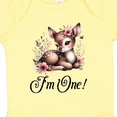 thumbnail image 4 of Inktastic 1st Birthday Cottagecore Baby Girl Deer Girls Baby Bodysuit, 4 of 5