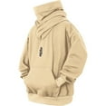 thumbnail image 1 of Styesk Chandails pour Hommes Chandail à Capuchon Ample Décontracté Uni avec Poche, 1 of 2
