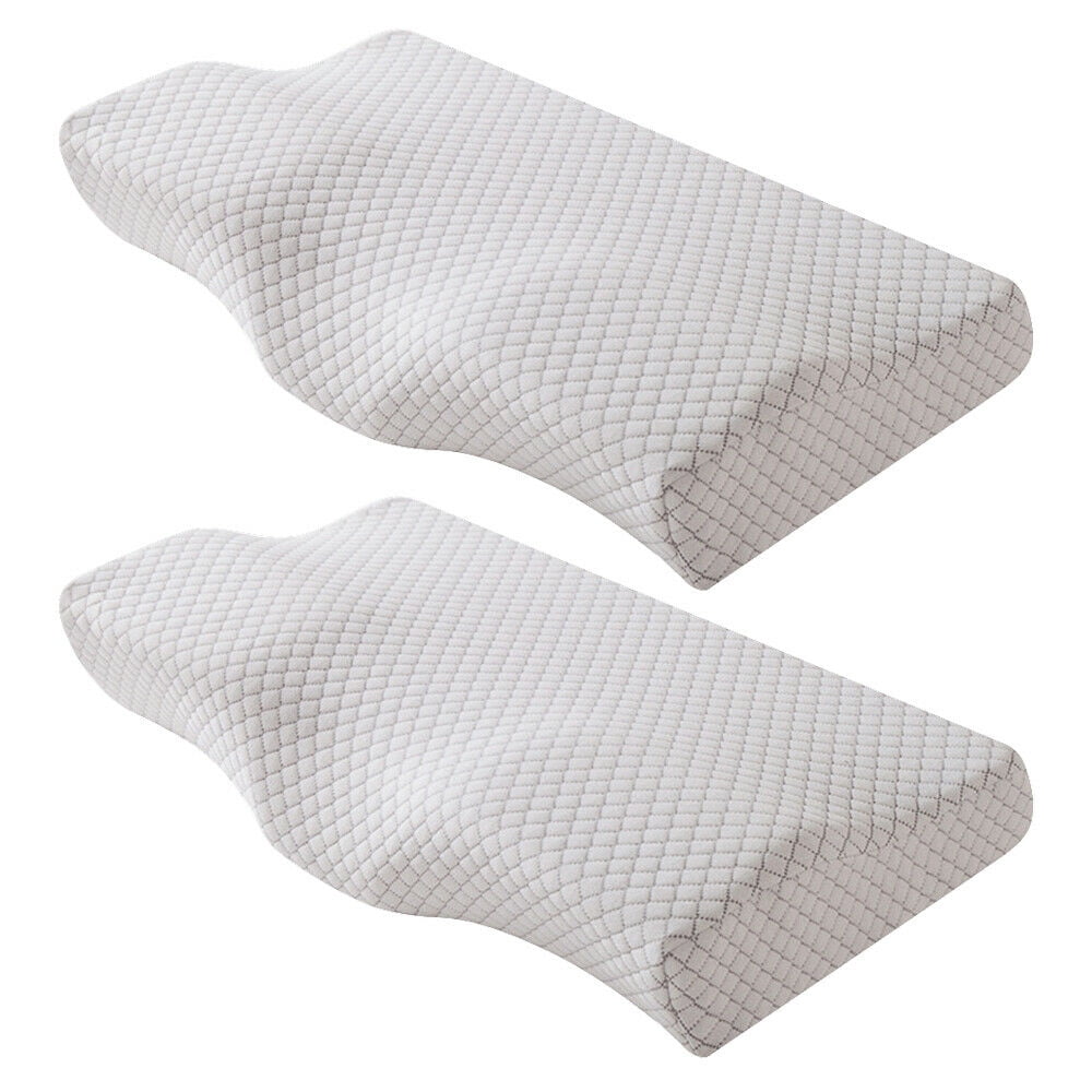 Butterfly memory foam orthopedic pillow