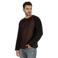 thumbnail image 3 of Inkmeso Men's Regular Fit Round Neck Shirt Solid Raglan Long Sleeve T-Shirts, 3 of 7