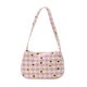 thumbnail image 3 of Bolso de hombro plisado de lona para mujer Likrtyny Vintage con cremallera estampado de margaritas y mariposas, 3 of 7