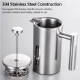 thumbnail image 3 of 350ml/800ml Coffee Maker Pot French Press Coffee Maker Stainless Steel Double Walled Insulated Coffee Maker Pot, 3 of 6