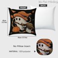 thumbnail image 2 of Halloween Pillow Covers 18x18 Set of 4 Halloween Throw Pillow Cases Spooky Halloween Decor Halloween Cushion Covers Pillowcase for Chair Sofa Bedroom Living Room Home Decor, 2 of 6