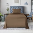 thumbnail image 5 of Lux Decor Collection 1800 Thread Count Brown Striped Stripes Striped Microfiber Sheet Sets, Twin, Deep Pocket 4 Pieces, 5 of 6