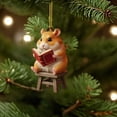 thumbnail image 4 of Rapeiae Exquisite Flat Animals Series 2D Acrylic Backpack Car Pendant Decoration Ornament, 4 of 7