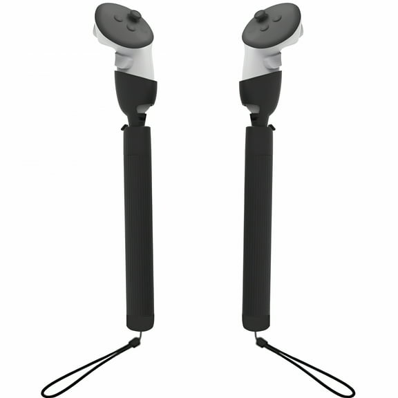 BESTSKY VR Handles Attachment for Quest 3, VR Controller Extension Grips Accessories, Dual Handles Extender Grips, Long Sticks Arms Extender for Beat Saber Supernatural Gorilla Tag Games