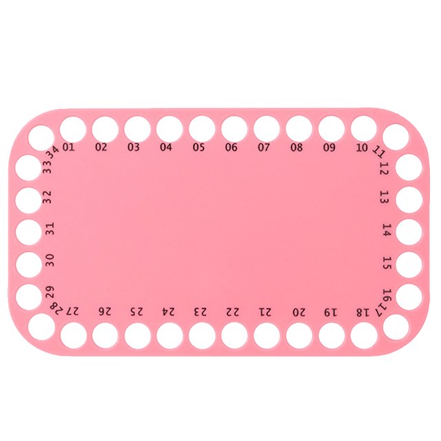 Tarjetas Organizadoras Hilo Bordar 34 Posiciones 20x12cm (Rojo Sandía)