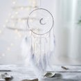 thumbnail image 2 of Atrapasueños, atrapasueños de plumas, atrapasueños con luz LED, atrapasueños hecho a mano para decoración de pared de dormitorio de niños, regalo de bendición y decoración de pared para el hogar,, 2 of 8
