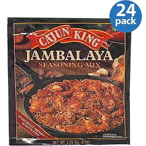 Cajun King Jambalaya Seasoning Mix, 1.25 oz, (Pack of 24)