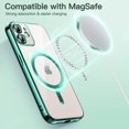 thumbnail image 5 of JETech Electroplated Case for iPhone 12 6.1-Inch, Camera Lens Full Protection, Compatible with MagSafe Wireless Charging, Shockproof Soft TPU Phone Cover (Deep Green), 5 of 7