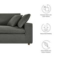 thumbnail image 6 of Modway Commix Down Filled Overstuffed Sofa in Gray, 6 of 8