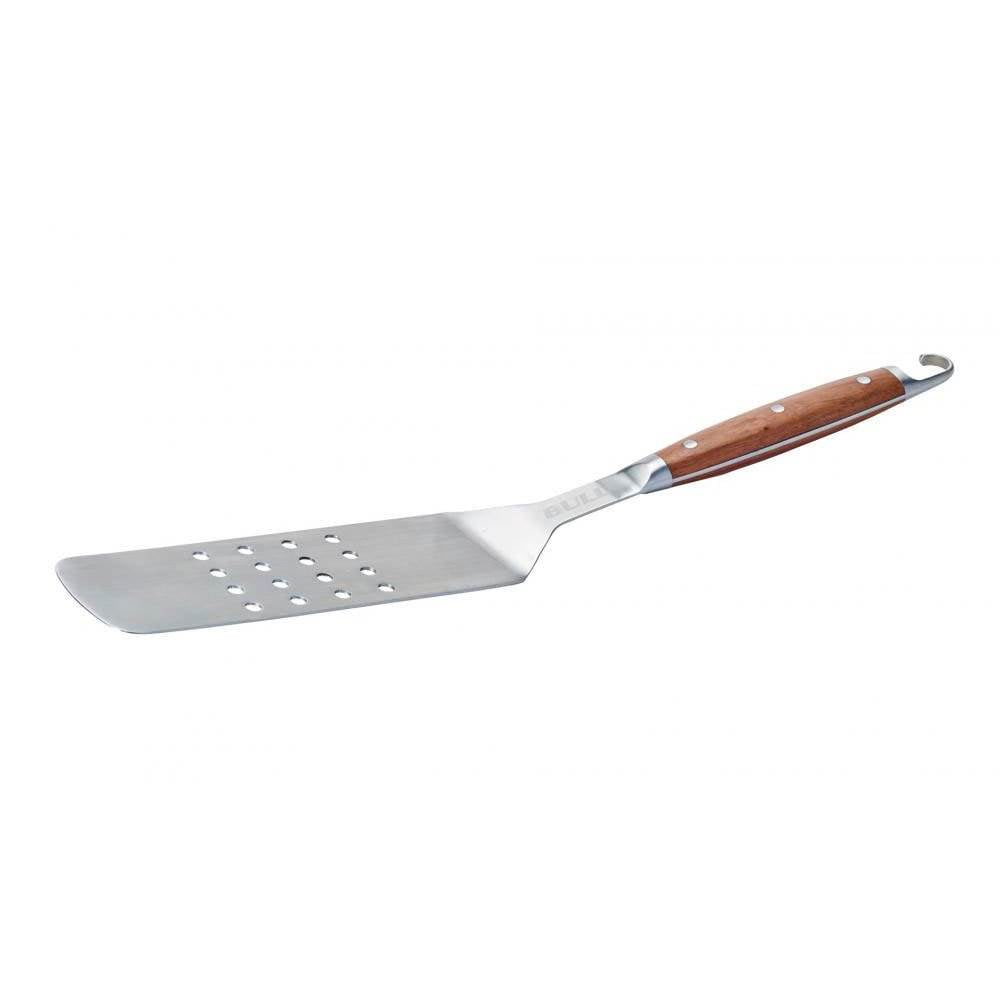 Bull Hardwood Extra Long Handle Stainless Steel Barbecue Flat Grilling Spatula