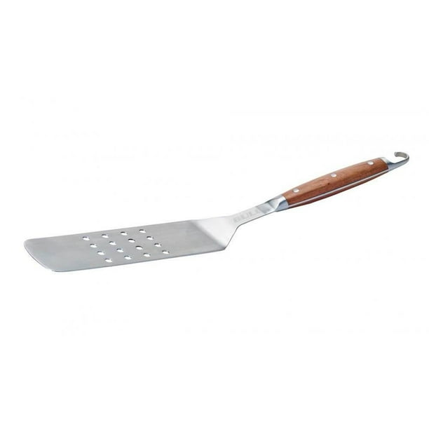 Bull Hardwood Extra Long Handle Stainless Steel Barbecue Flat Grilling