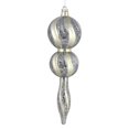 thumbnail image 1 of Vickerman N186925D 16.5 in. Limestone Candy Glitter Finial Ornament, 1 of 1