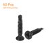 thumbnail image 3 of #8 x 1" Tornillos para chapa, paquete de 50, tornillos de cabeza plana de acero inoxidable 410, 3 of 5