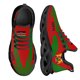 thumbnail image 1 of Zapatillas de baloncesto ligeras y modernas con diseño de la bandera de Kenia para exteriores, cómodas y resistentes a los golpes, con plataforma y cuchillas., 1 of 6