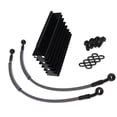 thumbnail image 3 of jinwen Motorcycle Oil Aluminum Oil Radiator for Monkey 125cc 140cc Black, 3 of 7