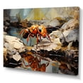 thumbnail image 2 of Designart "Golden Ant Pathways I" Animals Ant Wall Art Living Room, 2 of 7