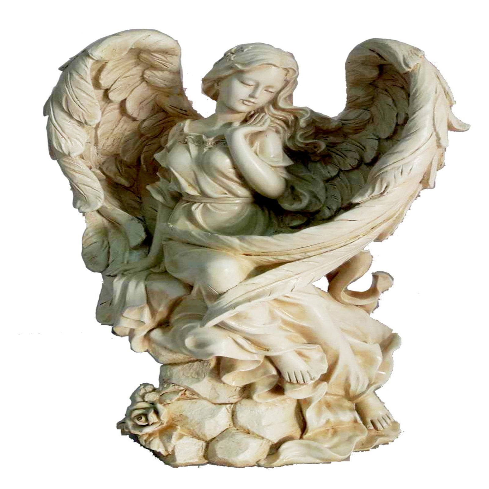 Blessing Guardian Angel Cherub Figurine Baptism Party Baby Shower Cake Top Gift 